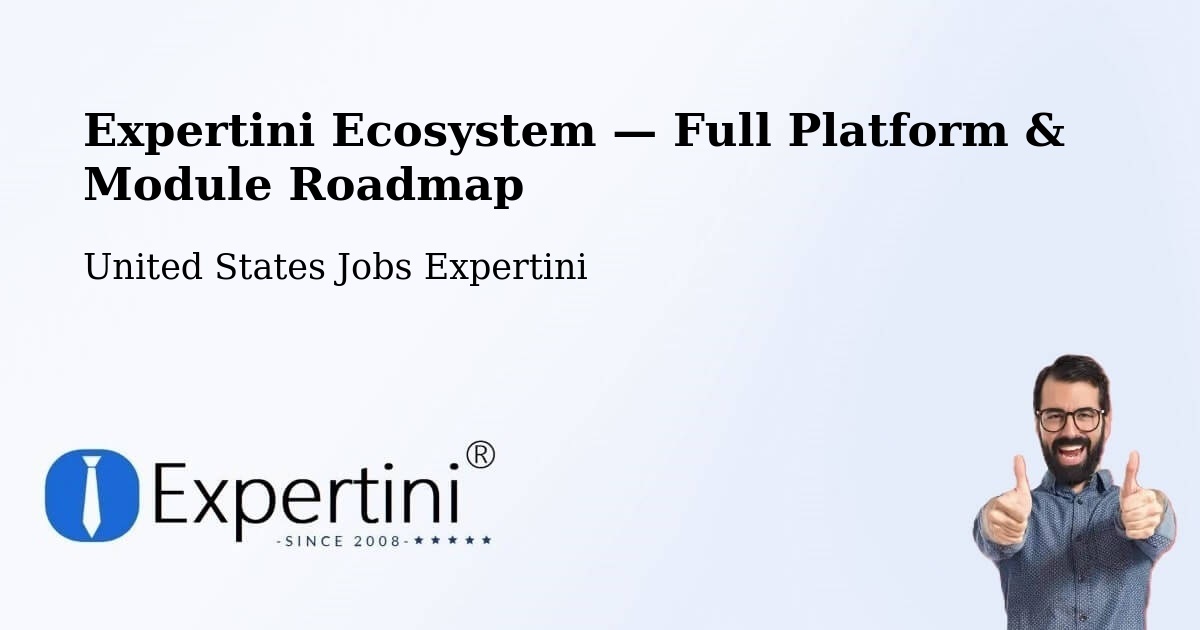 Expertini Ecosystem — Full Platform & Module Roadmap – Minneapolis